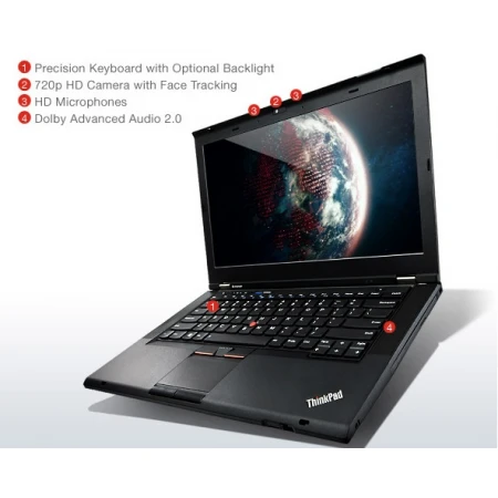Ноутбук Lenovo ThinkPad T430s Сore i5-3320M, (2600MHz), 8192Mb, SSD128Gb, dvd-rw ,wifi, fp, webcam, wifi,14"