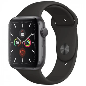 Смарт-часы Apple Watch Series 5, 44mm Space Grey Aluminium Case with Black Sport Band, (MWVF2GK/A)