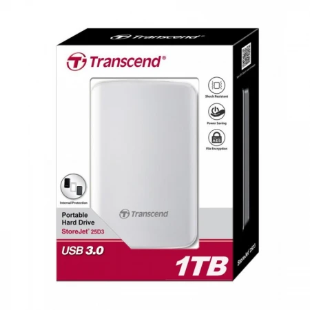 Внешний жесткий диск Transcend TS1TSJ25D3W