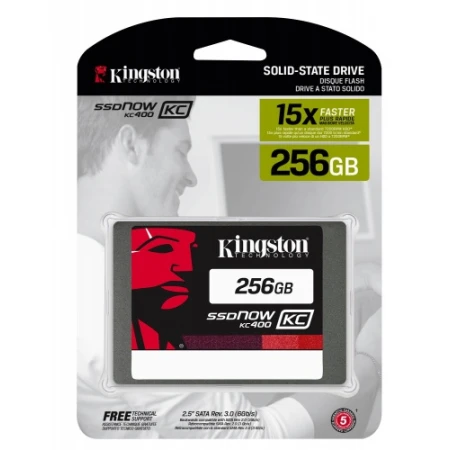 SSD диск Kingston KC400 256GB, (SKC400S37/256G)