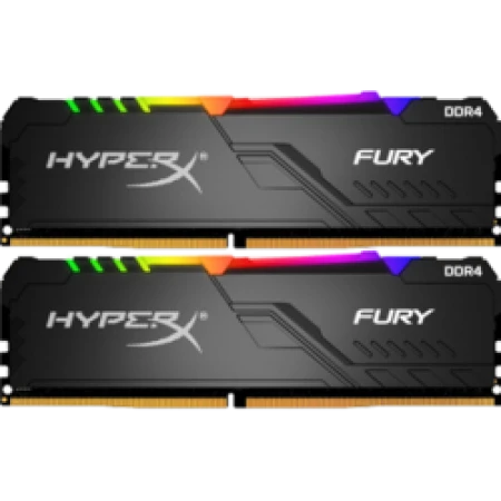 ОЗУ Kingston HyperX Fury Black RGB 16GB (2х8GB) 2666MHz DIMM DDR4, (HX426C16FB3AK2/16)