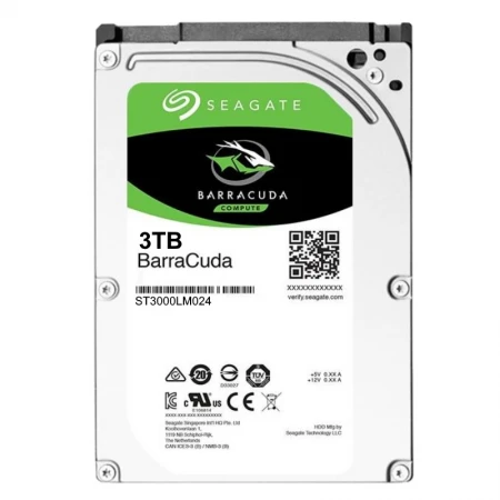 Жёсткий диск Seagate BarraCuda 3TB, (ST3000LM024)