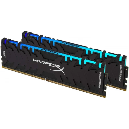 ОЗУ Kingston HyperX Fury Black RGB 16GB (2х8GB) 3200MHz DIMM DDR4, (HX432C16FB3AK2/16)