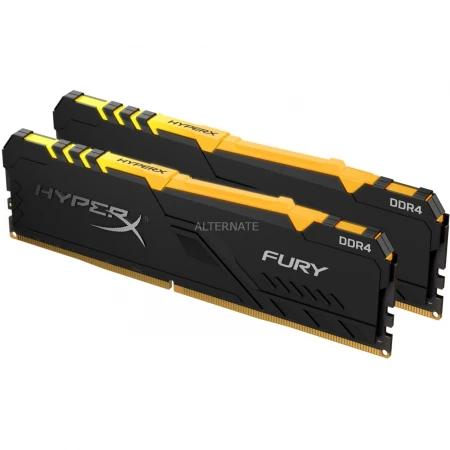 ОЗУ Kingston HyperX Fury Black RGB 32GB (2х16GB) 3200MHz DIMM DDR4, (HX432C16FB3AK2/32)