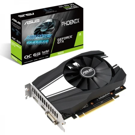 Видеокарта Asus GeForce GTX 1660 Super Phoenix OC 6GB, (PH-GTX1660S-O6G)