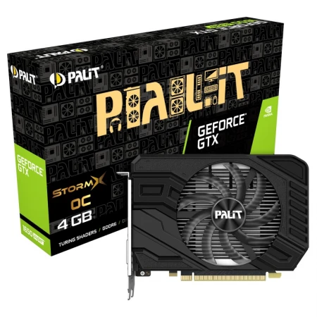 Видеокарта Palit GeForce GTX 1650 Super StormX OC 4GB, (NE6165SS18G1-166F) Видеокарта Palit GeForce GTX 1650 Super StormX OC 4GB, (NE6165SS18G1-166F)