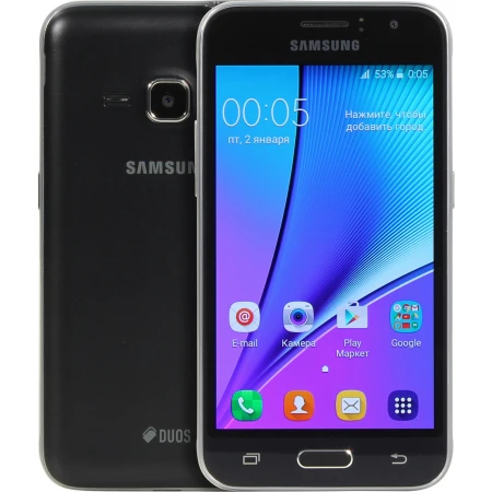 Смартфон Samsung SM-J120H/DS (SM-J120HZKDSKZ), Galaxy J1 [2016], Black (189062)