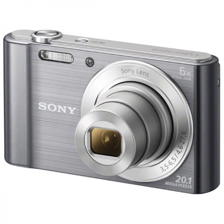 Компактный фотоаппарат SONY Cyber-shot DSC-W810, 20.1Mpx, 4.6-27.6mm, 6x zoom, f/3.5-6.5,2.7",Li-Ion,Silver