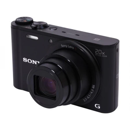 Компактный фотоаппарат SONY Cyber-shot DSC-WX350, 18.2Mpx, 4.3-86mm, 20x zoom, f/3.5-6.5, 3", Li-Ion, Black