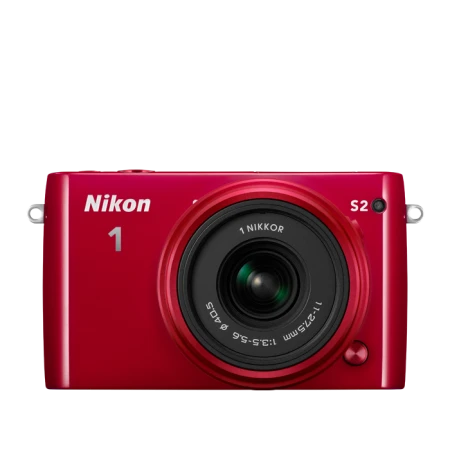 Системный фотоаппарат Nikon 1 S2 Kit, 14.2Mpx, 11-27.5mm, JPEF/RAW, 1:3.5-5.65, microSD, 3.0", Li-ion, Red