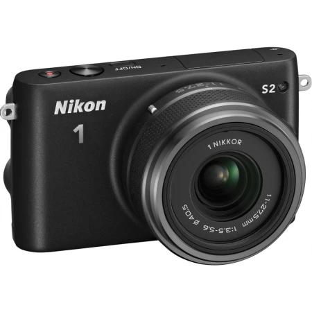 Системный фотоаппарат Nikon 1 S2 Kit, 14.2Mpx, 11-27.5mm, JPEF/RAW, 1:3.5-5.65, microSD, 3.0", Li-ionBlack