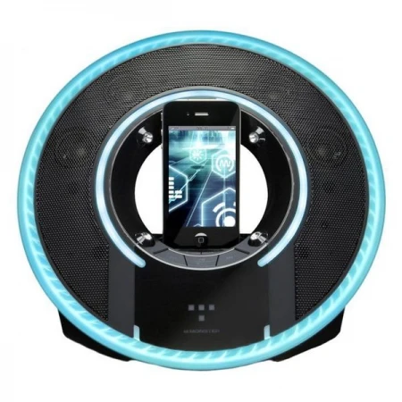 Акустическая система Monster TRON Light Disc Audio Dock (2.1) - Black/Blue Акустическая система Monster TRON Light Disc Audio Dock (2.1) - Black/Blue
