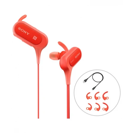 Гарнитура Sony MDR-XB50BS Extra Bass, 4Hz-24kHz, USB, BT, NFC, Red Гарнитура Sony MDR-XB50BS Extra Bass, 4Hz-24kHz, USB, BT, NFC, Red