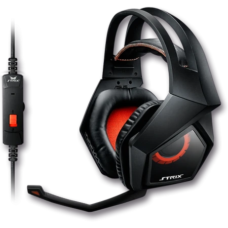 Гарнитура Asus Strix 2.0, Black, 20Hz-20kHz, 32 Om, 98dB, mic 50Hz-16kHz, 1.5 m