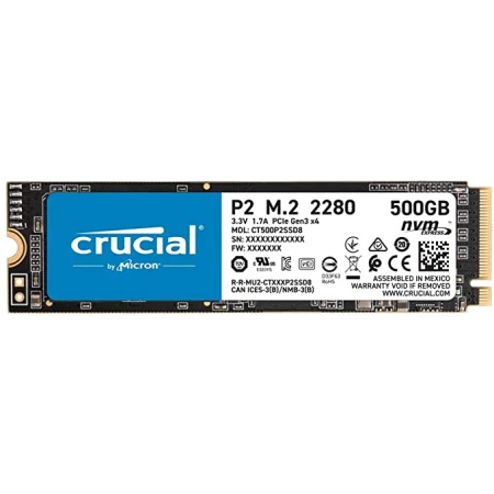 SSD диск Crucial P2 500GB, (CT500P2SSD8)