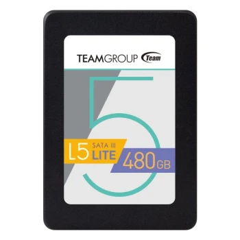 SSD диск Team Group L5 Lite 480Gb, 2.5", 7mm, SATA-III 6Gb/s, 3D NAND TLC, T2535T480G0C101 SSD диск Team Group L5 Lite 480Gb, 2.5", 7mm, SATA-III 6Gb/s, 3D NAND TLC, T2535T480G0C101