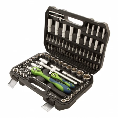 Набор инструментов Сибртех 1/2, 1/4, CrV, 108 предметов (13511) Набор инструментов Сибртех 1/2, 1/4, CrV, 108 предметов (13511)