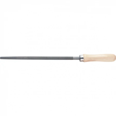 Напильник Сибртех 150 мм, круглый, деревянная ручка (16123)