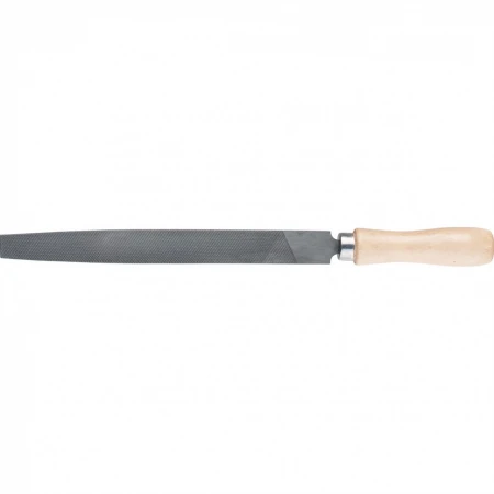Напильник Сибртех 150 мм, плоский, деревянная ручка (16223)