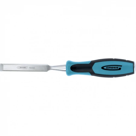 Долото-стамеска PIRANHA Gross 16 мм, двухкомпонентная эргономичная рукоятка (25007)