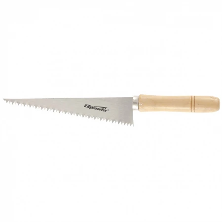 Ножовка по гипсокартону Sparta 180 мм, деревянная рукоятка (233905)