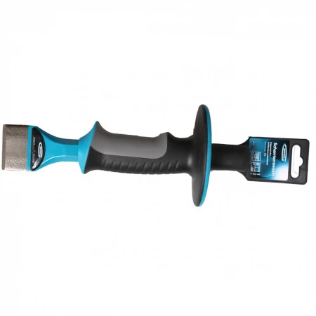 Зубило-конопатка Gross 215х44 мм, трехкомпон. эргоном. рук-ка,защитный протектор,антикорроз.покр. (18705)