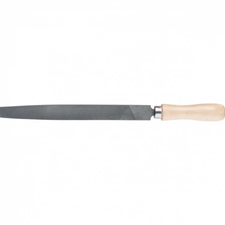 Напильник Сибртех 250 мм, плоский, деревянная ручка (16229)