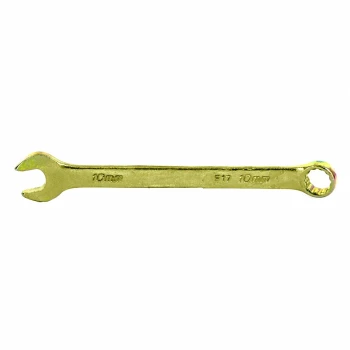 Ключ комбинированный Сибртех 10 мм, желтый цинк (14976)
