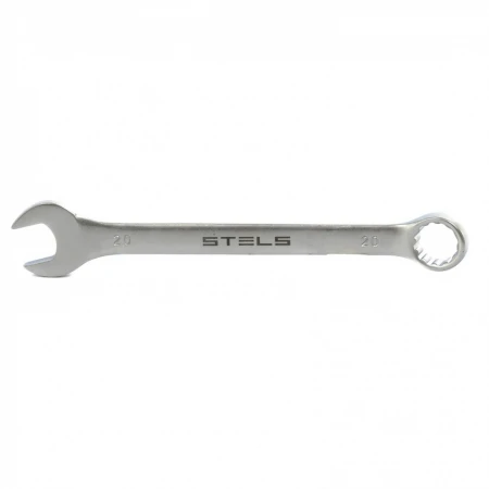 Ключ комбинированный Stels 20 мм, CrV, матовый хром (15215)