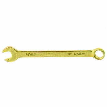 Ключ комбинированный Сибртех 12 мм, желтый цинк (14978)