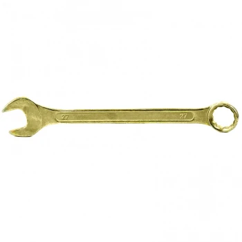 Ключ комбинированный Сибртех 27 мм, желтый цинк (14987)