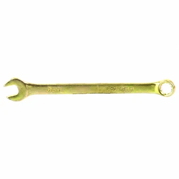 Ключ комбинированный Сибртех 6 мм, желтый цинк (14972)