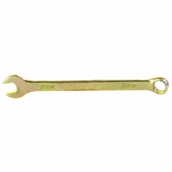 Ключ комбинированный Сибртех 8 мм, желтый цинк (14974)