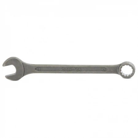 Ключ комбинированный Сибртех 15 мм, CrV, фосфатированный, ГОСТ 16983 (14910)