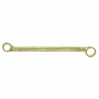 Ключ накидной Сибртех 19 х 22 мм, желтый цинк (14628)