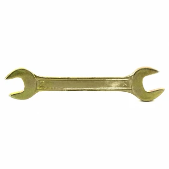Ключ рожковый Сибртех 13 х 14 мм, желтый цинк (14306)