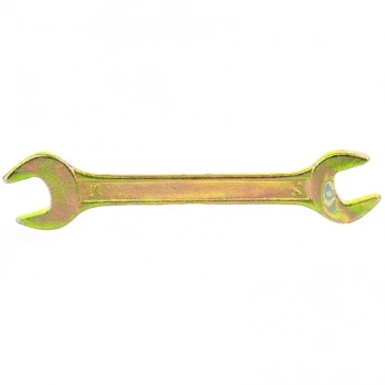 Ключ рожковый Сибртех 14 х 15 мм, желтый цинк (14308)