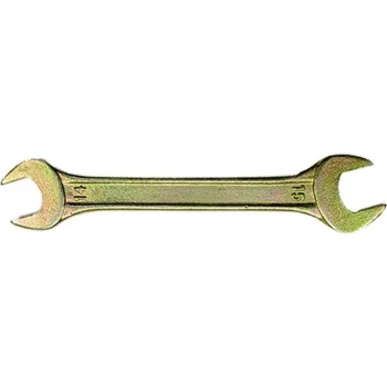 Ключ рожковый Сибртех 14 х 17 мм, желтый цинк (14309)
