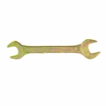 Ключ рожковый Сибртех 17 х 19 мм, желтый цинк (14310)