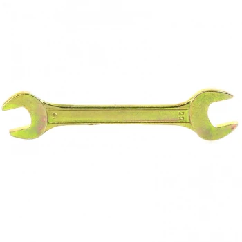 Ключ рожковый Сибртех 19 х 22 мм, желтый цинк (14311)