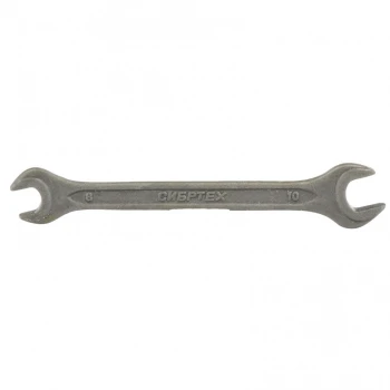 Ключ рожковый Сибртех 8 х 10 мм, CrV, фосфатированный, ГОСТ 2839 (14321)