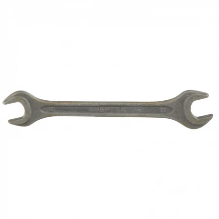Ключ рожковый Сибртех 12 х 13 мм, CrV, фосфатированный, ГОСТ 2839 (14324)