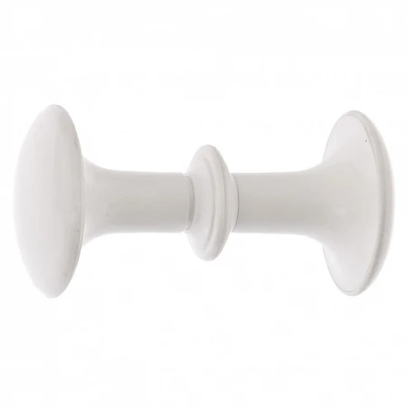 Ручка-кнопка Россия РК1 пласт., белая, 5шт. (Металлист) (91587)