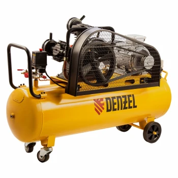 Компрессор Denzel воздушный рем. привод BCW3000-T/100, 3,0 кВт, 100 литров, 520 л/мин (58118)