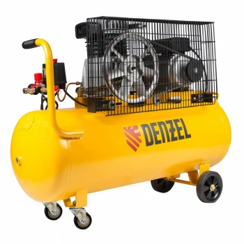 Компрессор Denzel воздушный рем. привод BCI2300/100, 2,3 кВт, 100 литров, 400 л/мин (58114)