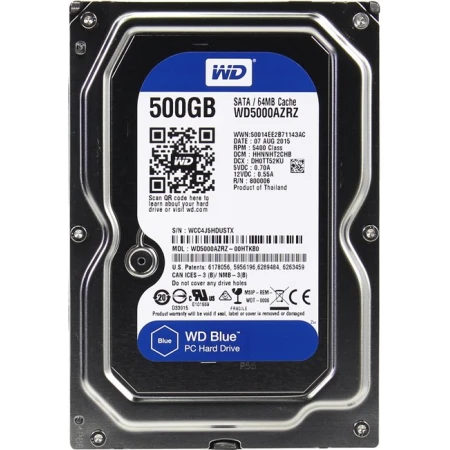 Жёсткий диск Western Digital Blue 500GB, (WD5000AZRZ)