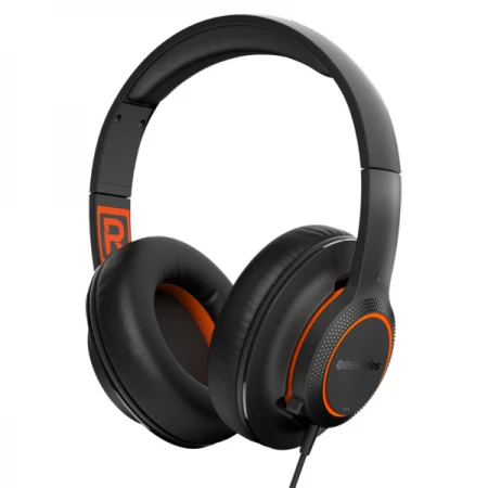 Гарнитура SteelSeries Siberia 100, 20Hz-20kHz, 32Om, 97dB, mic 50Hz-15kHz, 1.2m, Black-Orange