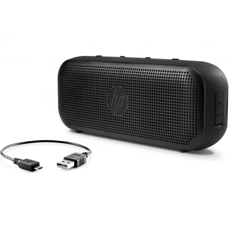 Акустическая система HP Portable Bluetooth Speaker - Black, 20Hz-20kHz, Line-In 3.5mm, USB
