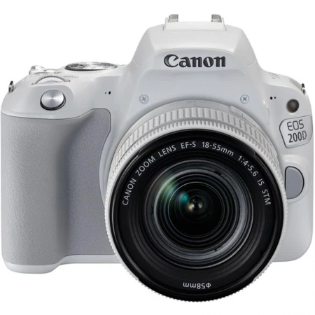 Зеркальный фотоаппарат Canon EOS-200D Kit, 18-55mm IS STM,3x zoom,JPEG/RAW,f/4-5.6,3.0",Wi-Fi,BT,NFC,Silver