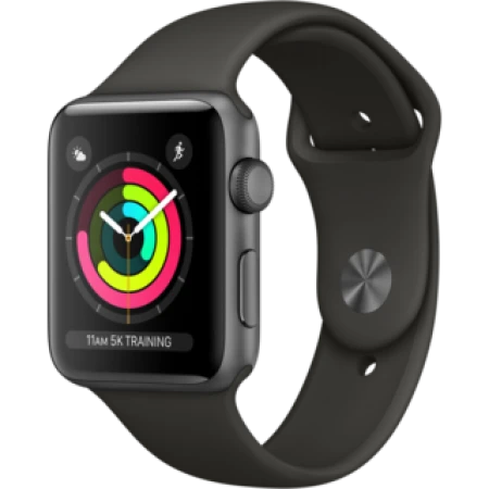 Смарт-часы Apple Watch Series 3 GPS, 42mm Space Grey Aluminium Case with Grey Sport Band, (MR362)